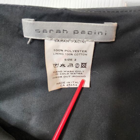 Sarah Pacini Black Balloon Skirt 2 M 8/10 Made In Italy Avant Garde Y2K 90s - Picture 4 of 8